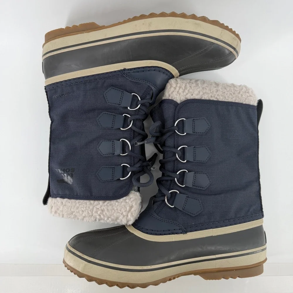 Sorel Caribou Mens Size 8 Insulated Waterproof Winter Boots‎ NM3487 Cold Weather